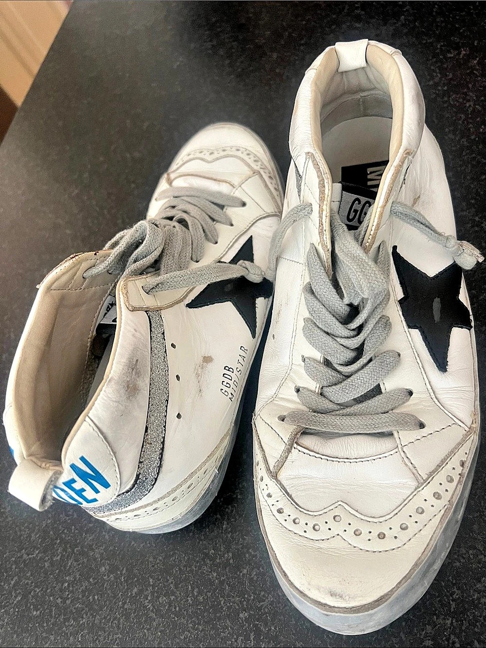 Golden Goose Midstar Sneakers White & Gray